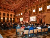 Im Goldenen Saal des Augsburger Rathauses bei der Sportlerehrung 2019